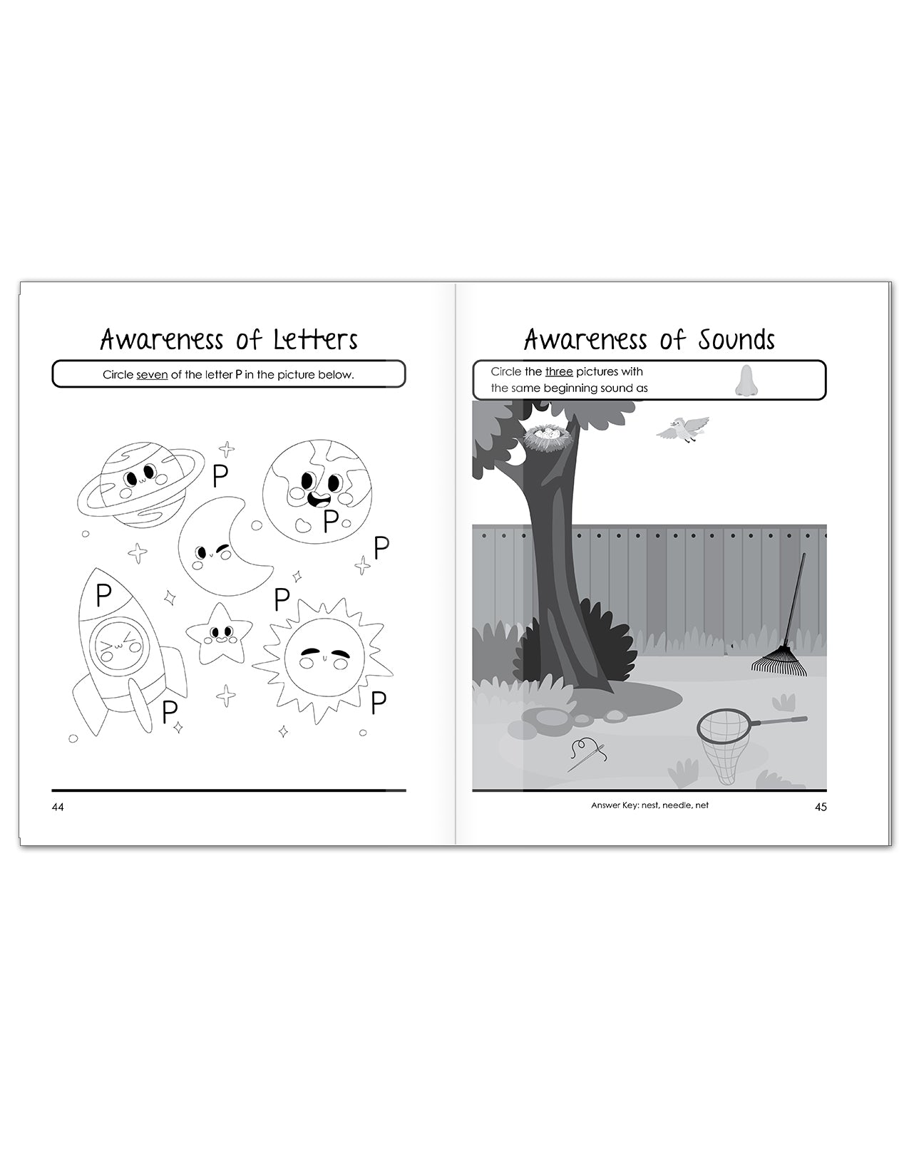 Preparing for Kindergarten: Workbook 1