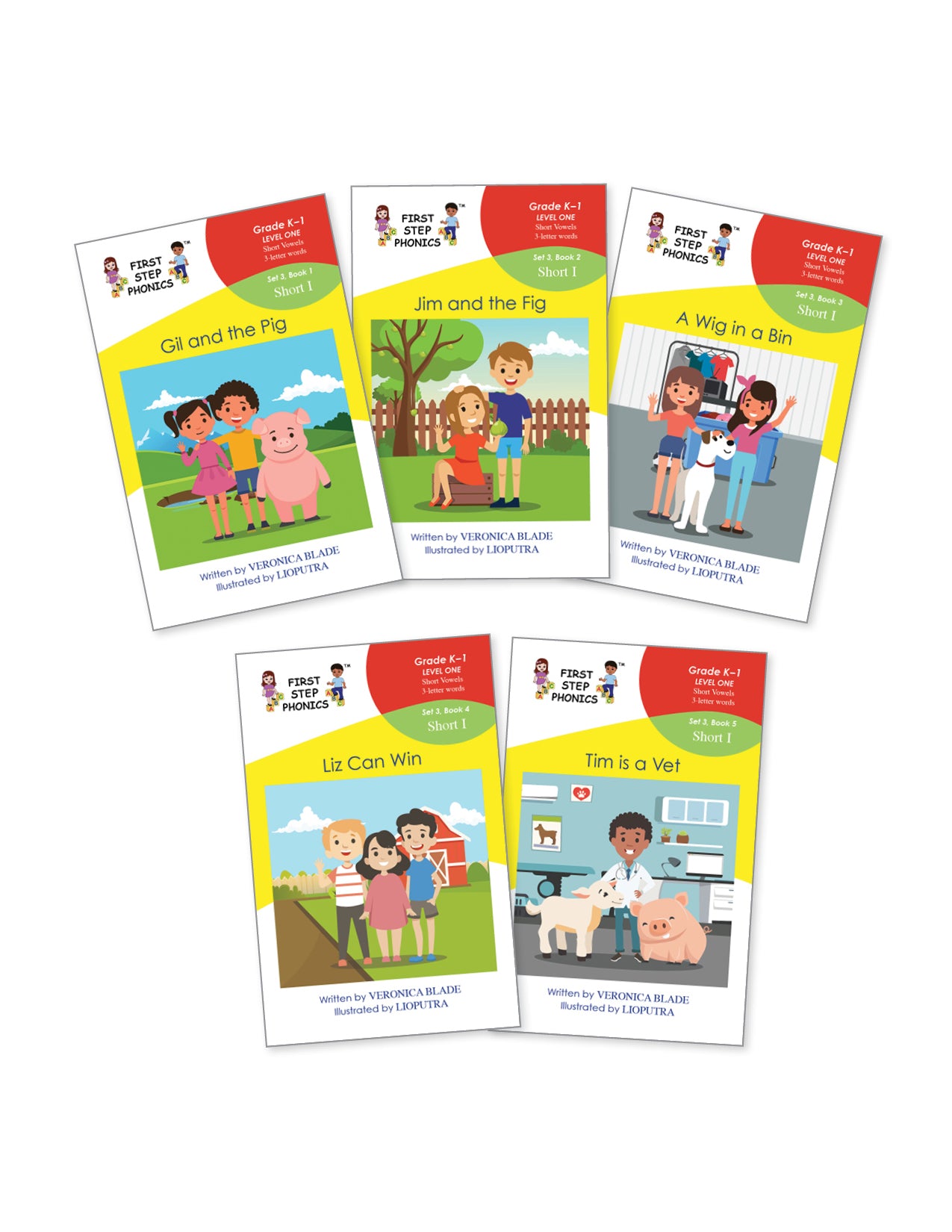 Level 1, Set 3: Short I (5 books)