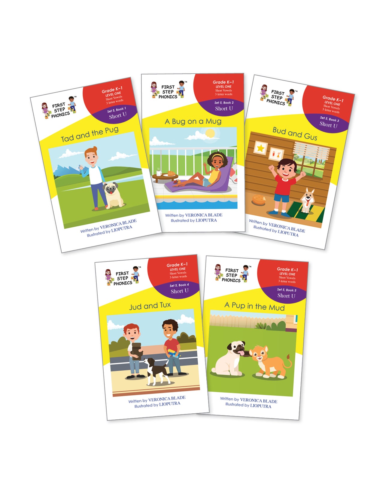 Level 1, Set 5: Short U (5 books)