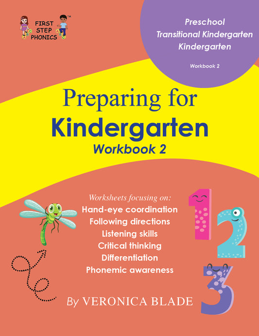 Preparing for Kindergarten: Workbook 2
