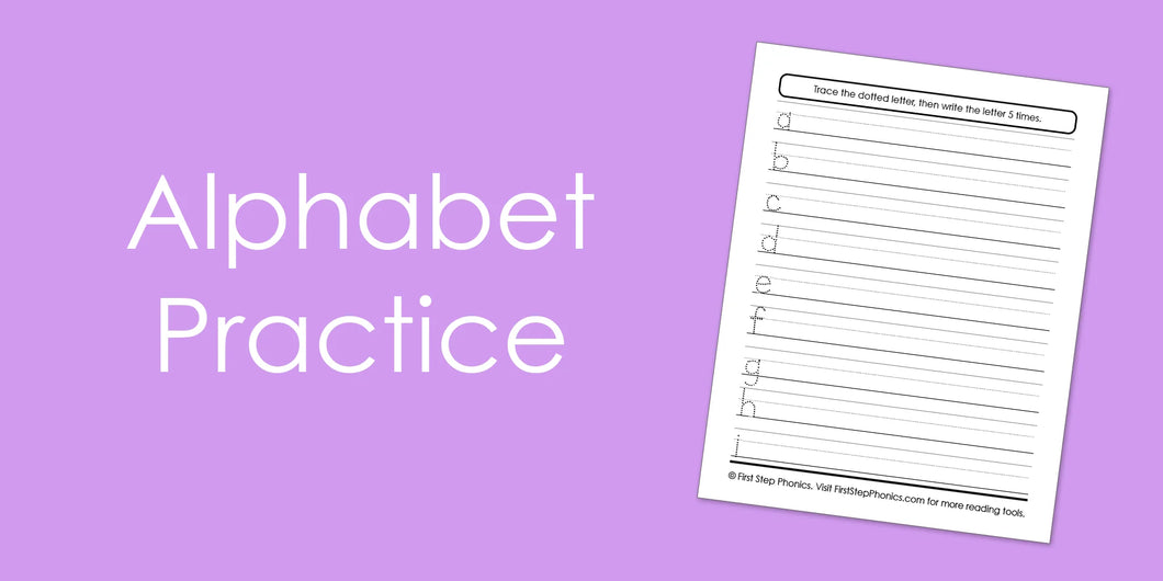 Alphabet Writing Practice