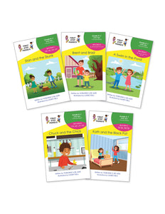 Level 2, Set 4: Two-consonant Blends at the beginning and end of words (5 books)